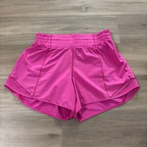 Lululemon Hotty Hot Short High-Rise Long 4" Women Size 6 Sonic Pink